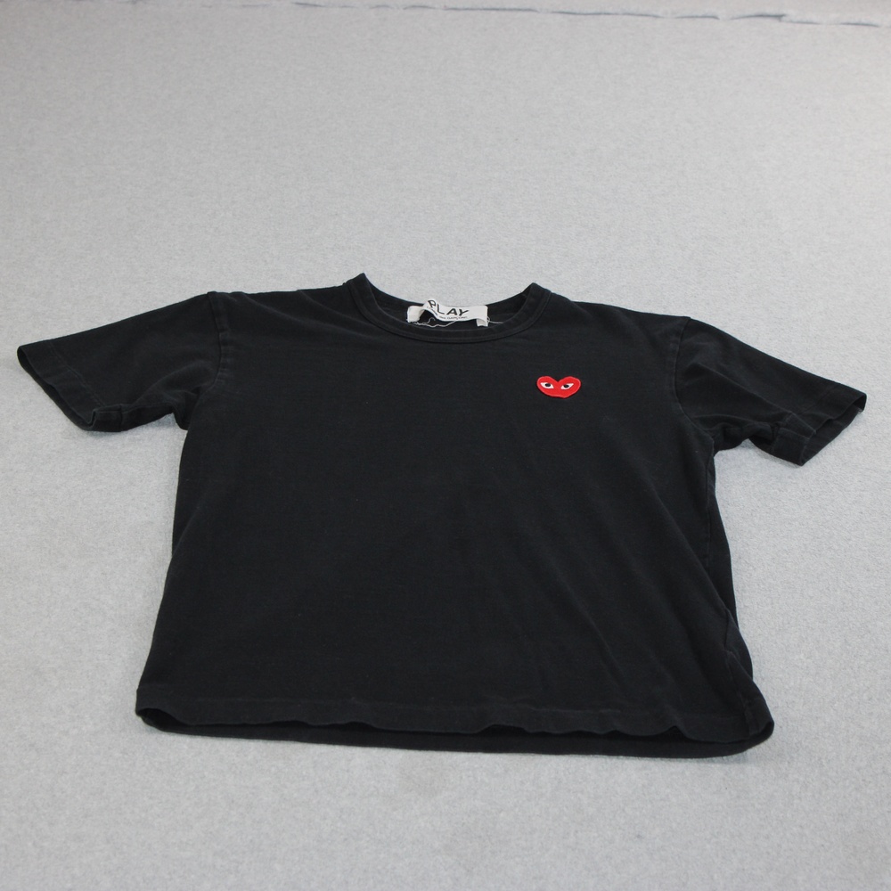 Comme Des Garcons Play Shirt Woman Medium Black Heart Logo Made Japan Designer